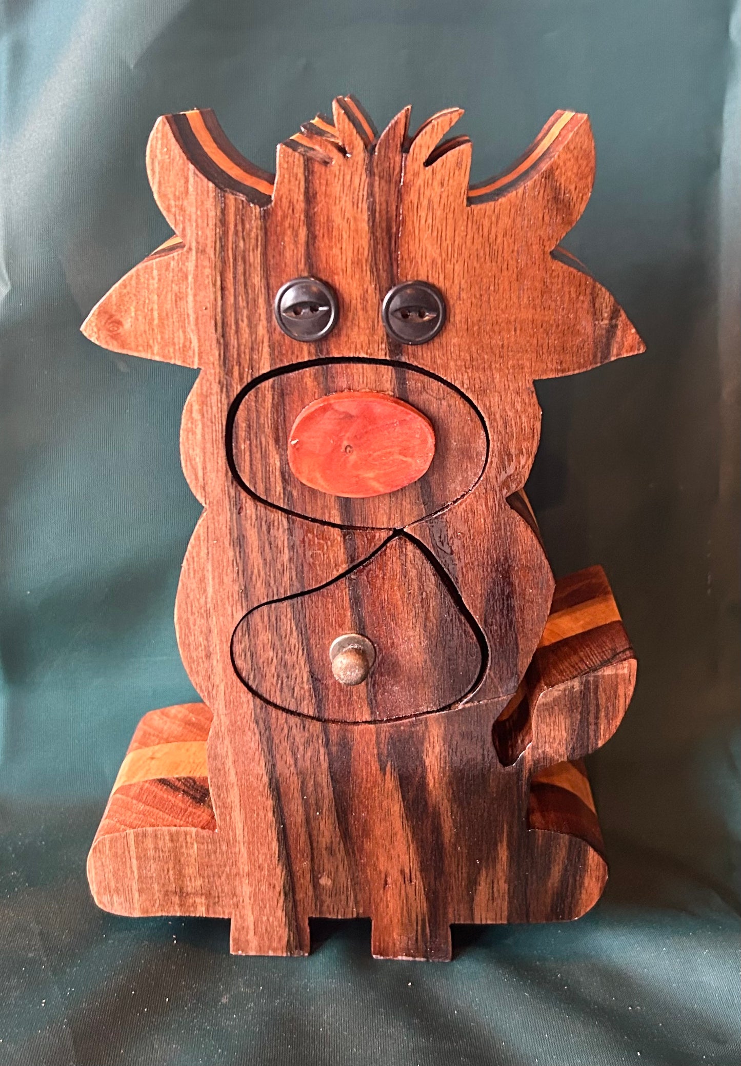 Highland Cow Bandsaw Box